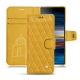 Housse cuir Sony Xperia 10 Plus - Jaune soulèu - Couture