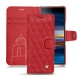 Housse cuir Sony Xperia 10 Plus - Rouge troupelenc - Couture