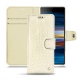 Sony Xperia 10 Plus leather case - Crocodile milk