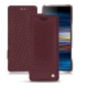 Housse cuir Sony Xperia 10 - Lie de vin ( Pantone 5115C ) 
