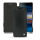 Lederschutzhülle Sony Xperia 10 - Dark vintage ( Roughtcut - Black#5256 ) 