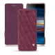 Capa em pele Sony Xperia 10 - Prune vintage - Couture