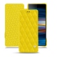 Lederschutzhülle Sony Xperia 10 - Jaune fluo - Couture