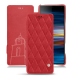 Capa em pele Sony Xperia 10 - Rouge troupelenc - Couture
