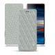 Capa em pele Sony Xperia 10 Plus - Gris - Couture ( Nappa - Pantone W428C ) 