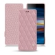 Sony Xperia 10 Plus leather case - Rose - Couture ( Nappa - Pantone 2365C ) 