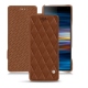Capa em pele Sony Xperia 10 Plus - Marron - Couture ( Nappa - Pantone 1615C ) 