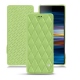 Housse cuir Sony Xperia 10 Plus - Vert olive - Couture ( Nappa - Pantone 578U ) 