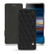 Funda de piel Sony Xperia 10 Plus - Ebène - Couture ( Sleek P C12 - Black ) 