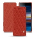 Capa em pele Sony Xperia 10 Plus - Papaye - Couture ( Pantone 180C ) 
