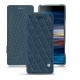 Housse cuir Sony Xperia 10 Plus - Indigo - Couture ( Pantone 303U ) 
