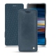 Capa em pele Sony Xperia 10 Plus - Jean vintage ( Roughtcut - Pantone 285U  ) 