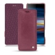 Sony Xperia 10 Plus leather case - Prune vintage ( Pantone 512C ) 
