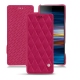 Lederschutzhülle Sony Xperia 10 Plus - Rose fluo - Couture