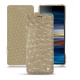 Capa em pele Sony Xperia 10 Plus - Autruche desert