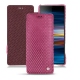 Sony Xperia 10 Plus leather case - Serpent ciclamino