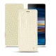 Sony Xperia 10 Plus leather case - Crocodile milk