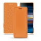 Sony Xperia 10 Plus leather case - Orange PU