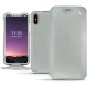 Capa em pele Apple iPhone Xs - Gris ( Nappa - Pantone W428C ) 