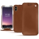 Custodia in pelle Apple iPhone Xs - Marron ( Nappa - Pantone 1615C ) 