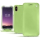 가죽 커버 Apple iPhone Xs - Vert olive ( Nappa - Pantone 578U ) 