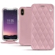 Apple iPhone Xs leather case - Rose - Couture ( Nappa - Pantone 2365C ) 