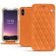 Capa em pele Apple iPhone Xs - Orange - Couture ( Nappa - Pantone 1495U ) 