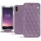 Lederschutzhülle Apple iPhone Xs - Lilas - Couture ( Nappa - Pantone 2645U ) 