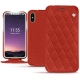 가죽 커버 Apple iPhone Xs - Papaye - Couture ( Pantone 180C ) 