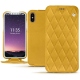 Capa em pele Apple iPhone Xs - Jaune soulèu - Couture