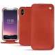 Custodia in pelle Apple iPhone Xs - Arange clouquié