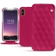 Capa em pele Apple iPhone Xs - Rose fluo - Couture