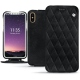 Housse cuir Apple iPhone Xs - Dark vintage - Couture