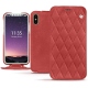 Custodia in pelle Apple iPhone Xs - Cerise vintage - Couture