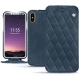 Housse cuir Apple iPhone Xs - Jean vintage - Couture