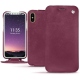 Funda de piel Apple iPhone Xs - Prune vintage ( Pantone 512C ) 