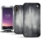 Capa em pele Apple iPhone Xs - Gris Patine
