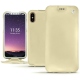 Funda de piel Apple iPhone X - Beige ( Nappa - Pantone 7502C ) 