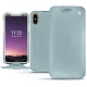 Capa em pele Apple iPhone X - Bleu ciel ( Nappa - Pantone 277C ) 