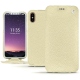 Capa em pele Apple iPhone X - Ivoire ( Sleek P C12 - White ) 