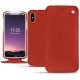 Funda de piel Apple iPhone X - Papaye ( Pantone 180C ) 
