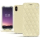 Apple iPhone X leather case - Ivoire - Couture ( Sleek P C12 - White ) 