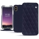 Capa em pele Apple iPhone X - Cobalt - Couture ( Pantone 2766C ) 