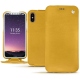 Capa em pele Apple iPhone X - Jaune soulèu