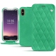 Capa em pele Apple iPhone X - Menthe vintage - Couture