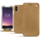 Funda de piel Apple iPhone X - Sable vintage ( Roughtcut - Gaucho#57254 ) 