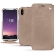 Capa em pele Apple iPhone X - Taupe vintage ( Pantone 7530C ) 