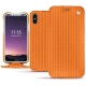 Capa em pele Apple iPhone X - Abaca arancio