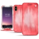 Apple iPhone X leather case - Rose Patine