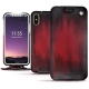 Funda de piel Apple iPhone X - Rouge Patine